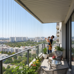 invisible grill for balcony in pune